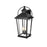 Elegant Lighting Luz 3Lt 24" Outdoor Wall Sconce, Black/Clear/Clear