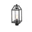 Elegant Lighting Zora 1Lt 8" Outdoor Post Light, Black/Clear/Seedy