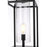 Elegant Lighting Zora 1Lt 10" Outdoor Post Light, Black/Clear/Seedy