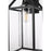 Elegant Lighting Zora 1Lt 24" Outdoor Sconce, Black/Clear/Seed