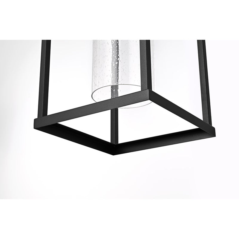 Elegant Lighting Zora 1Lt 24" Outdoor Sconce, Black/Clear/Seed