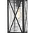 Elegant Lighting Jada 1Lt 7.5" Outdoor Pendant, Black/Clear/Fluted