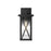 Elegant Lighting Jada 1Lt 12" Outdoor Sconce, Black/Clear/Fluted - OD607W12BK