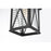 Elegant Lighting Jada 1Lt 12" Outdoor Sconce, Black/Clear/Fluted