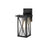 Elegant Lighting Jada 1Lt 12" Outdoor Sconce, Black/Clear/Fluted
