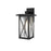 Elegant Lighting Jada 1Lt 15" Outdoor Sconce, Black/Clear/Fluted