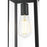 Elegant Lighting Veda 1 Light 6" Outdoor Pendant, Black/Clear/Clear