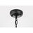 Elegant Lighting Veda 1 Light 6" Outdoor Pendant, Black/Clear/Clear