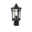 Elegant Lighting Artemis 1Lt 7" Outdoor Post, Black/Clear/Clear