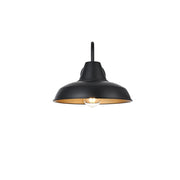 Elegant Lighting Tinsley 1Lt 15" Outdoor Wall Sconce, Black/Clear - OD610W15BK
