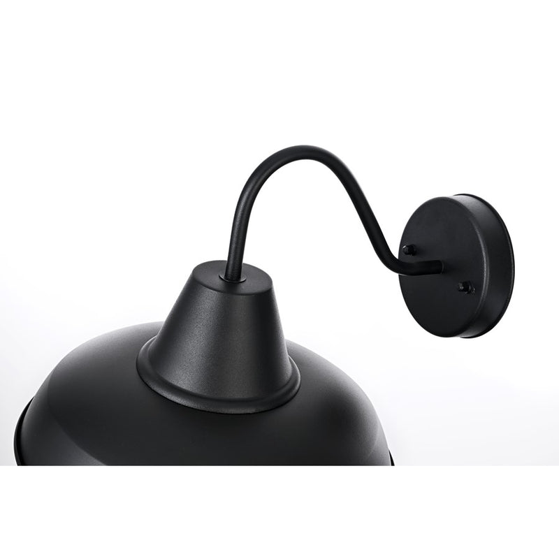 Elegant Lighting Tinsley 1Lt 15" Outdoor Wall Sconce, Black/Clear