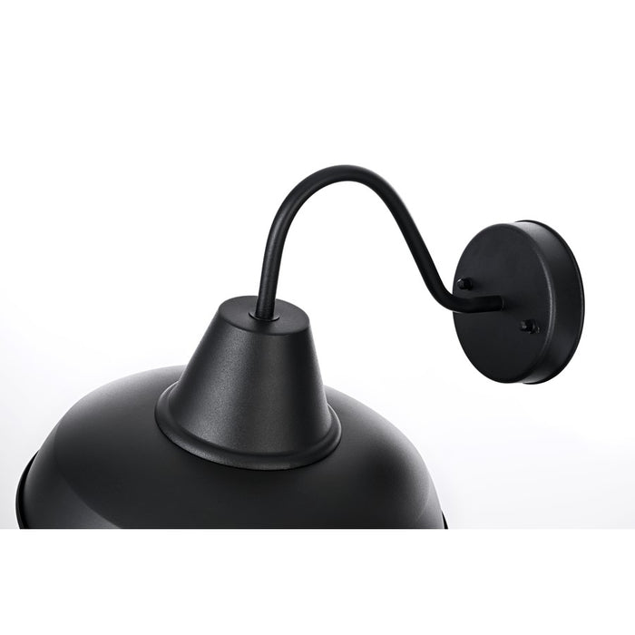 Elegant Lighting Tinsley 1Lt 15" Outdoor Wall Sconce, Black/Clear