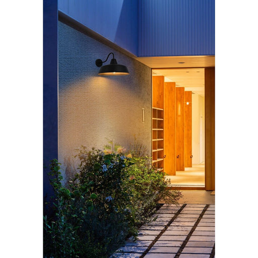 Elegant Lighting Tinsley 1Lt 20" Outdoor Wall Sconce, Black/Clear