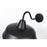 Elegant Lighting Tinsley 1Lt 20" Outdoor Wall Sconce, Black/Clear