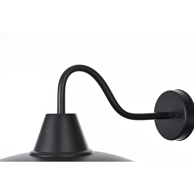 Elegant Lighting Tinsley 1Lt 20" Outdoor Wall Sconce, Black/Clear