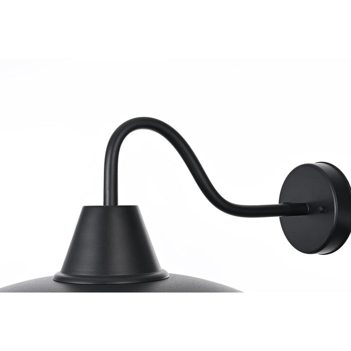 Elegant Lighting Tinsley 1Lt 20" Outdoor Wall Sconce, Black/Clear
