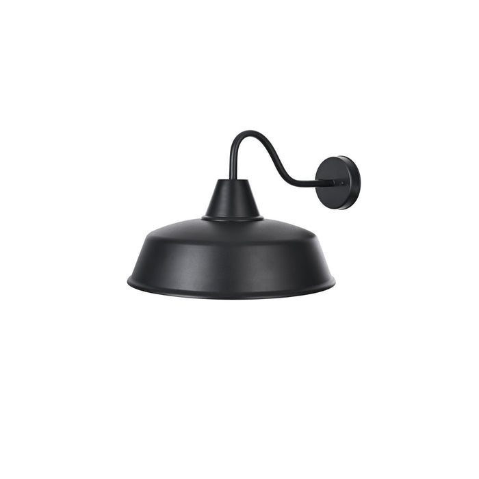 Elegant Lighting Tinsley 1Lt 20" Outdoor Wall Sconce, Black/Clear