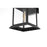 Elegant Lighting Araceli 1Lt 10" Outdoor Sconce, Black/Clear/Clear