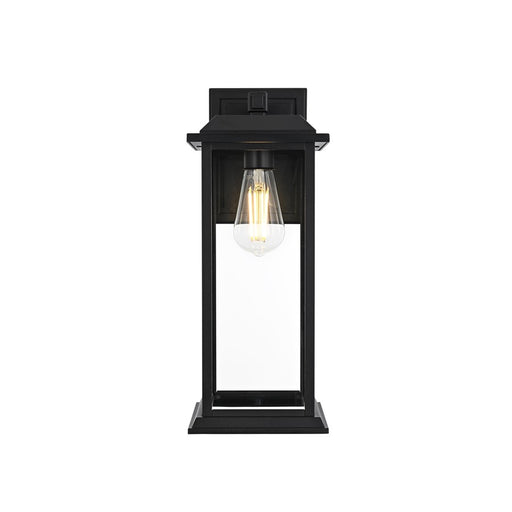 Elegant Lighting Araceli 1Lt 17" Outdoor Sconce, Black/Clear/Clear - OD611W17BK