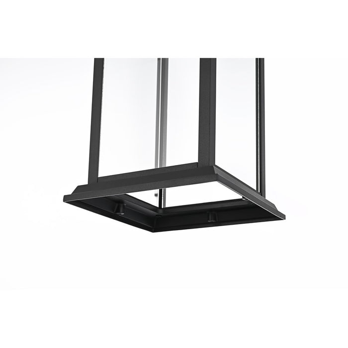 Elegant Lighting Araceli 1Lt 17" Outdoor Sconce, Black/Clear/Clear