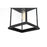 Elegant Lighting Saul 1Lt 13" Outdoor Sconce, Black/Clear/Clear