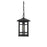 Elegant Lighting Harley 1Lt 7.5" Outdoor Pendant, Black/Clear/Clear
