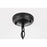 Elegant Lighting Harley 1Lt 7.5" Outdoor Pendant, Black/Clear/Clear