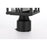 Elegant Lighting Harley 1Lt 7.5" Outdoor Post, Black/Clear/Clear