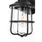 Elegant Lighting Huxley 1 Light 7" Outdoor Wall Sconce, Black/White