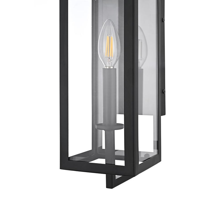 Elegant Lighting Jairo 1 Light 5" Outdoor Wall Sconce, Black