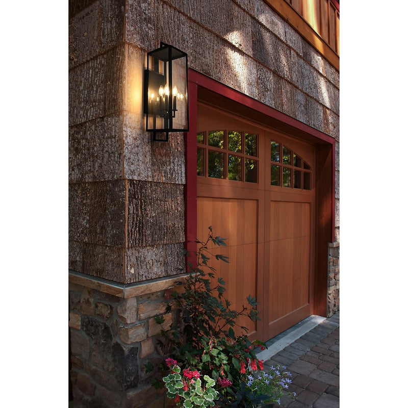 Elegant Lighting Jairo 4 Light 8" Outdoor Wall Sconce, Black