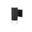 Elegant Lighting Jase 1 Light 5" Outdoor Wall Sconce, Black/Clear