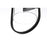 Elegant Lighting Jaxson 1 Light 8" Outdoor Wall Sconce, Black/Clear