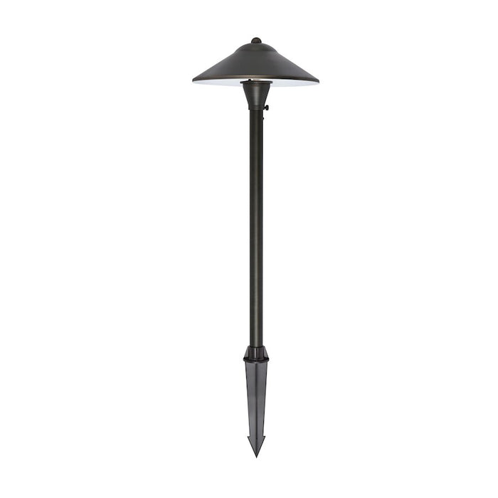 Elitco Lighting Aera Outdoor 12V Cast Brass Path Light 9"x24", Bronze