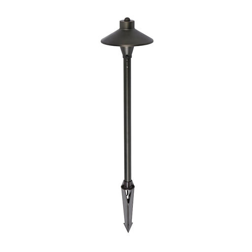 Elitco Lighting Aera Outdoor 12V Cast Brass Path Light 7"x24", Bronze