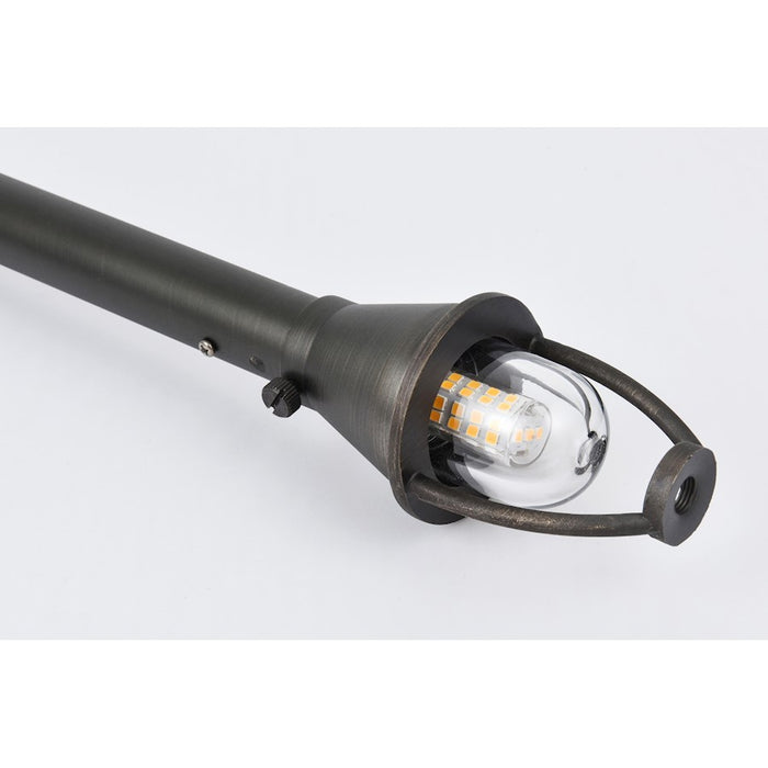 Elitco Lighting Aera Outdoor 12V Cast Brass Tier Path Light 9x24, BZ