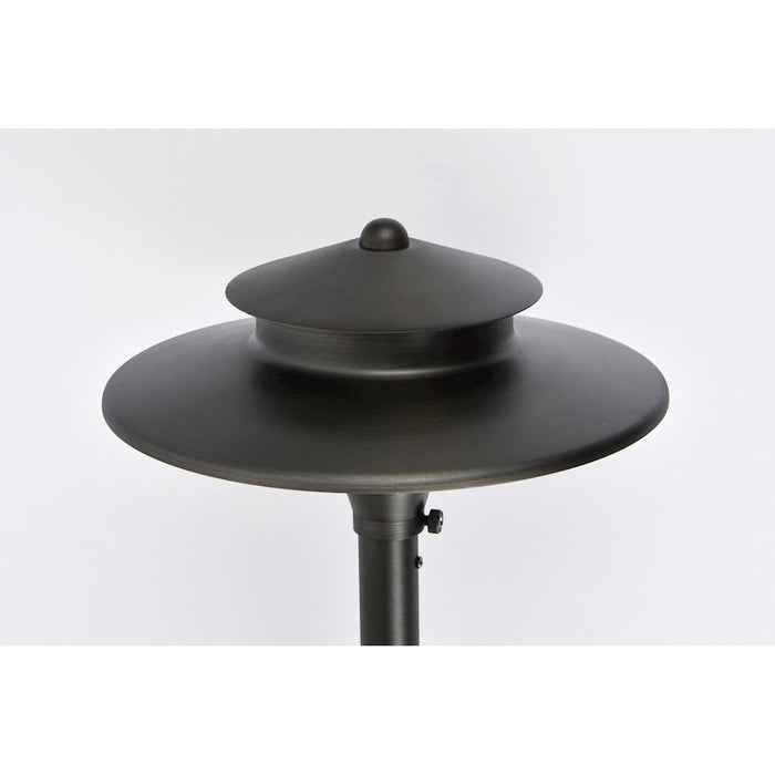 Elitco Lighting Aera Outdoor 12V Cast Brass Tier Path Light 9x24, BZ