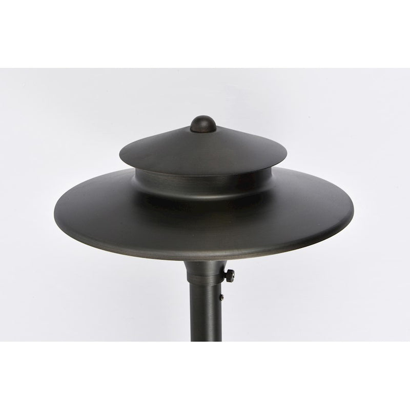 Elitco Lighting Aera Outdoor 12V Cast Brass Tier Path Light 9x24, BZ
