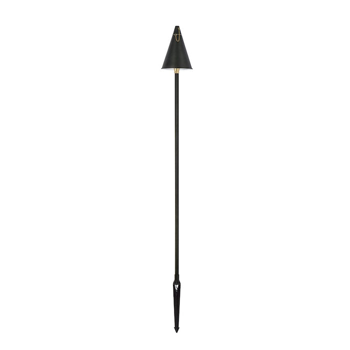 Elitco Lighting Aera Outdoor 12V Cast Brass Torch Light 8"x24", Bronze - P806-DB