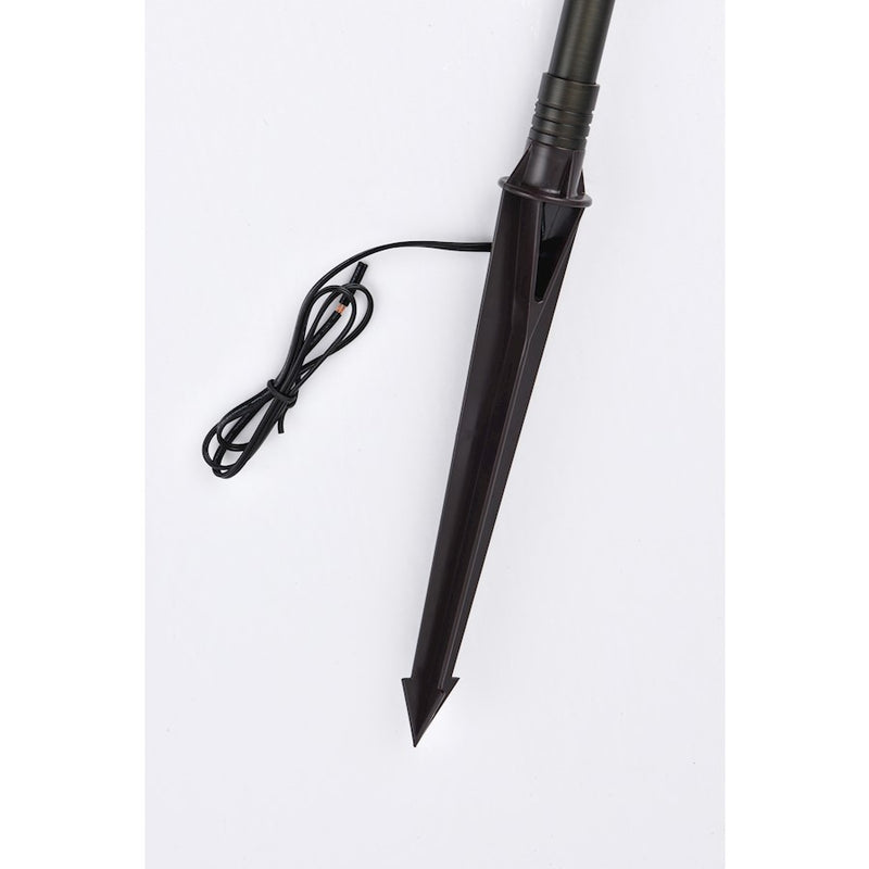 Elitco Lighting Aera Outdoor 12V Cast Brass Torch Light 8"x24", Bronze