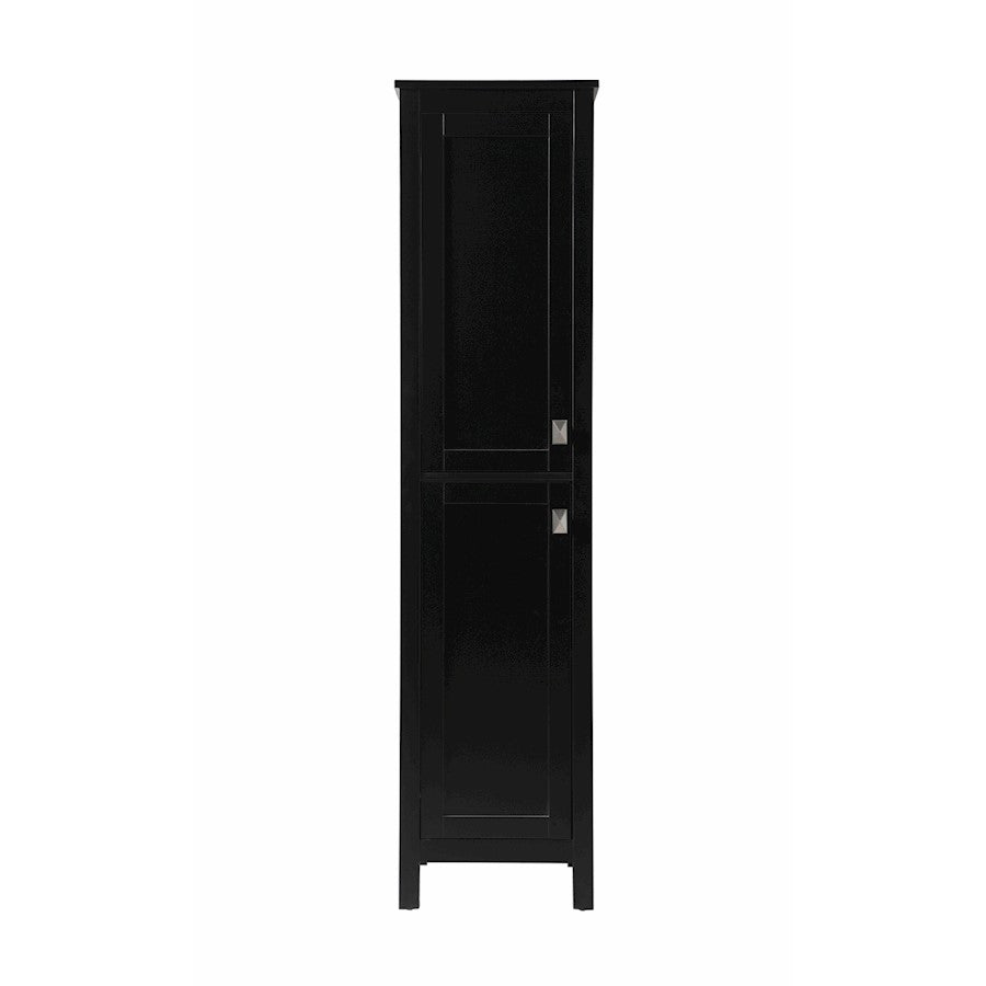 Elegant Lighting Adian 16" Bathroom Storage Cabinet, Black - SC011665BK