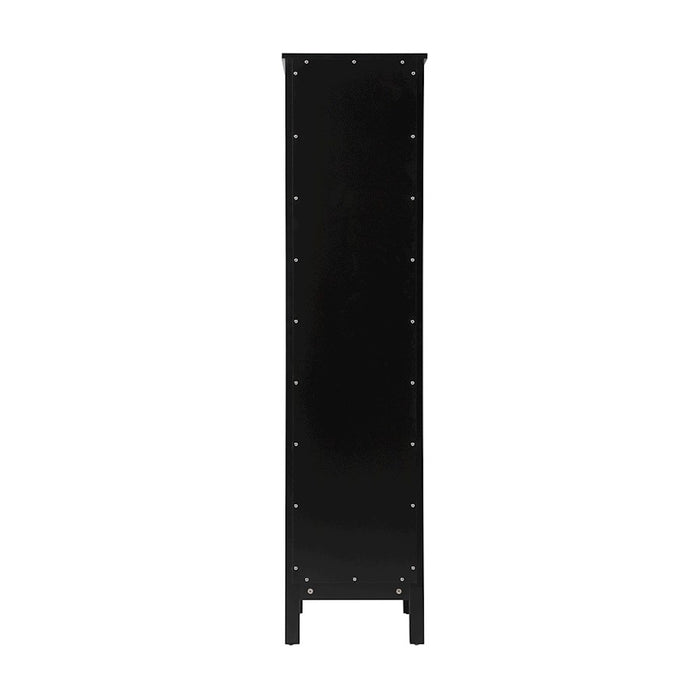 Elegant Lighting Adian 16" Bathroom Storage Cabinet, Black