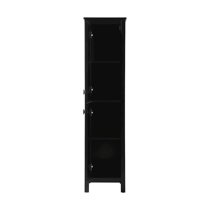 Elegant Lighting Adian 16" Bathroom Storage Cabinet, Black