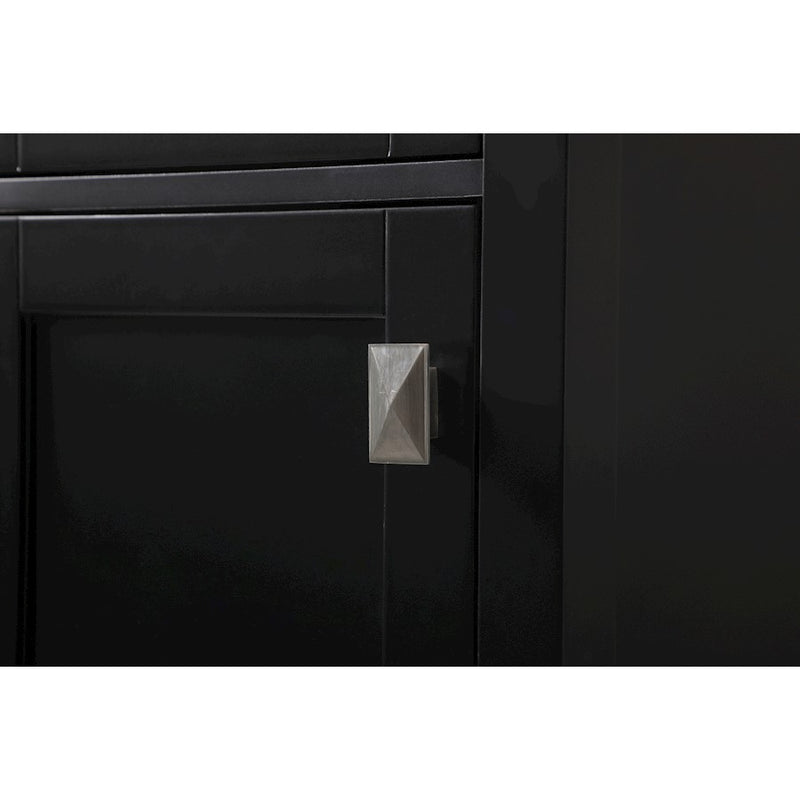 Elegant Lighting Adian 16" Bathroom Storage Cabinet, Black