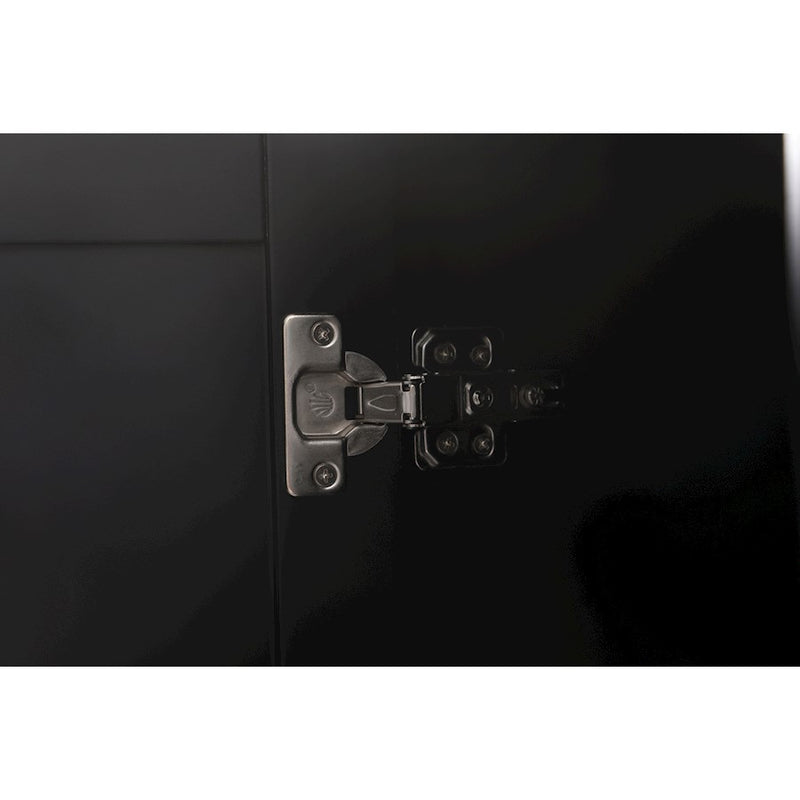 Elegant Lighting Adian 16" Bathroom Storage Cabinet, Black