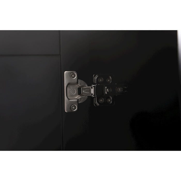 Elegant Lighting Adian 16" Bathroom Storage Cabinet, Black