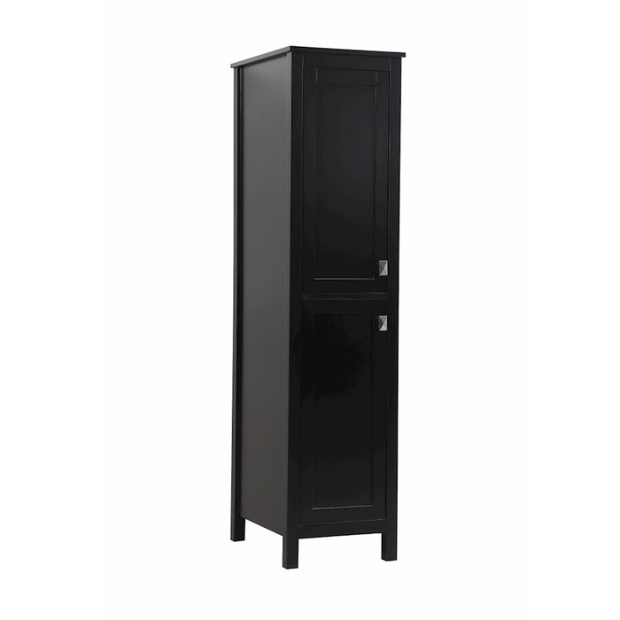 Elegant Lighting Adian 16" Bathroom Storage Cabinet, Black