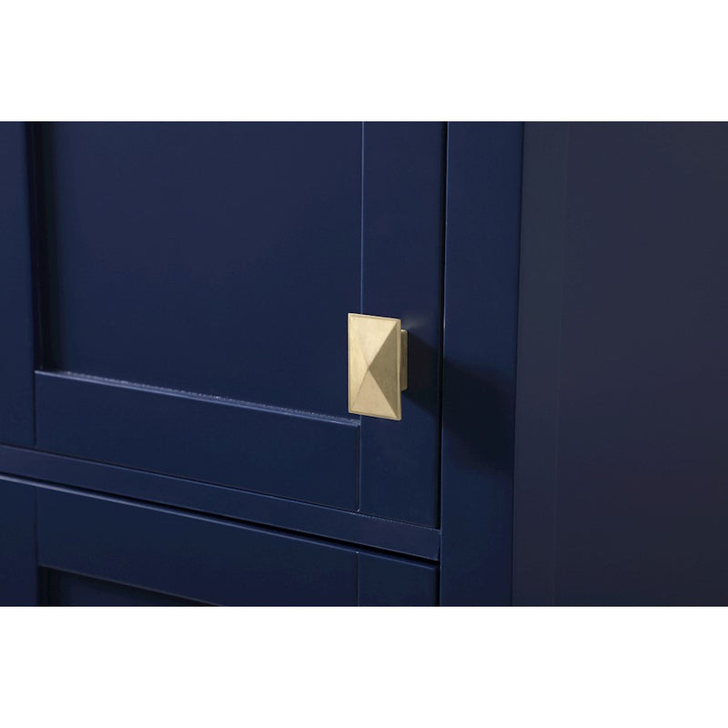 Elegant Lighting Adian 16" Bathroom Storage Cabinet, Blue