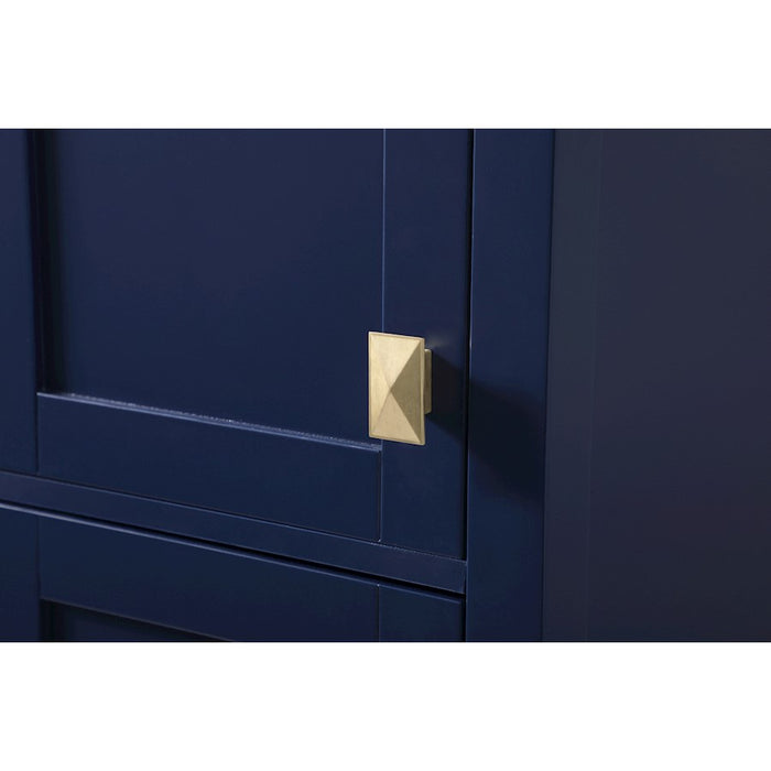 Elegant Lighting Adian 16" Bathroom Storage Cabinet, Blue