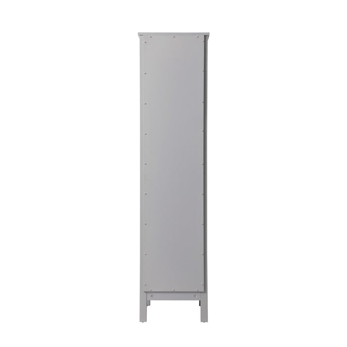 Elegant Lighting Adian 16" Bathroom Storage Cabinet, Grey